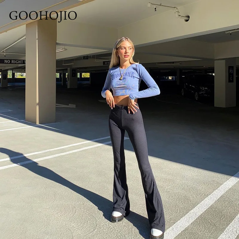 GOOHOJIO 2021 New Spring and Autumn Fashionable Women Pants Casual Solid Color Flared Pant Women High Waist Trousers for Ladies
GOOHOJIO 2021 New Spring and Autumn Fashionable Women Pants Casual Solid Color Flared Pant Women High Waist Trousers for Ladies