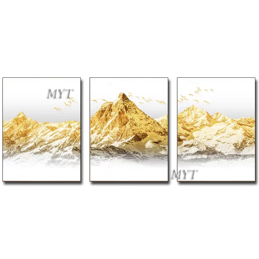 Modern Living Room Decoration 3 Pieces Canvas Oil Painting New Gold Foil Abstract Wall Art Hand-painted Painting Picture Artwork
Modern Living Room Decoration 3 Pieces Canvas Oil Painting New Gold Foil Abstract Wall Art Hand-painted Painting Picture Artwork