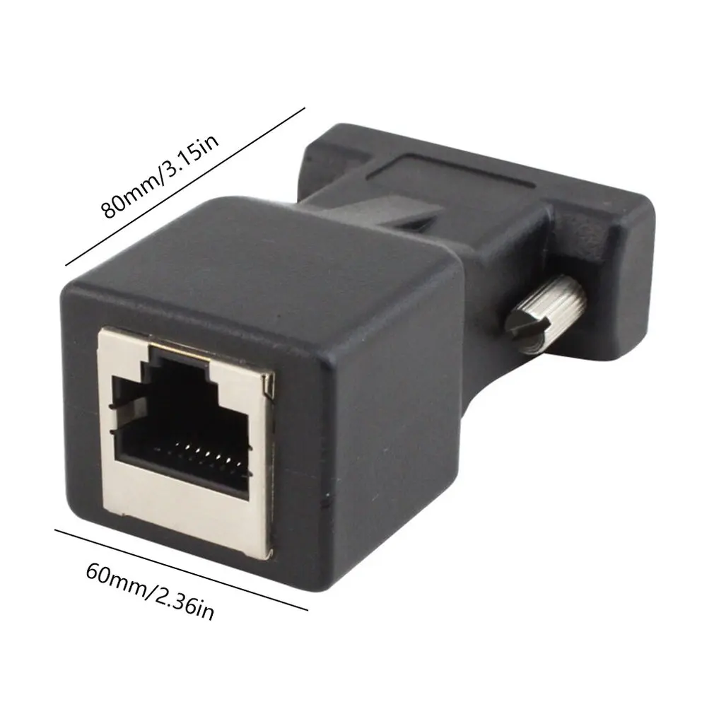 Practical Ethernet VGA Male Female To RJ45 15 Pin Network Adapter Connector LAN Extender High Performance
Practical Ethernet VGA Male Female To RJ45 15 Pin Network Adapter Connector LAN Extender High Performance