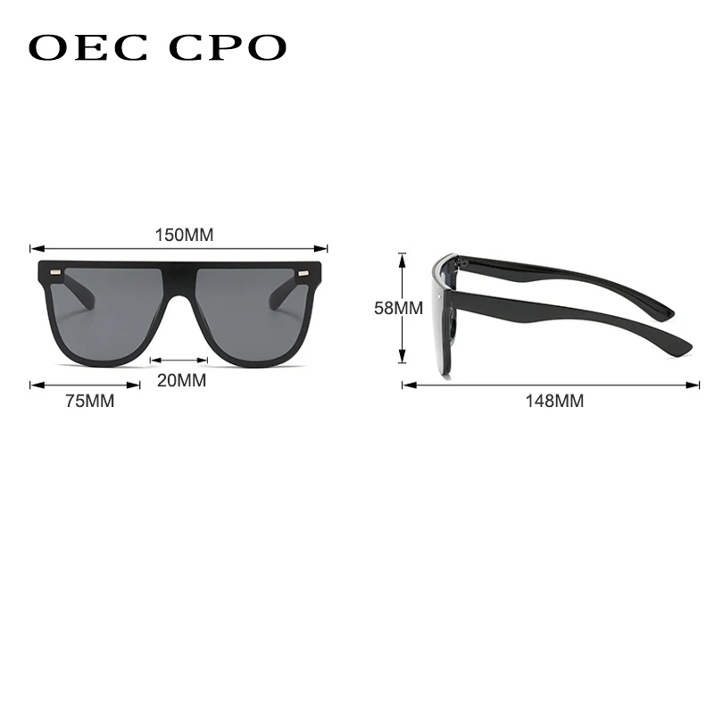 Oversized One Piece Sunglasses Women Fashion Brand Flat Top Sun Glasses Female Vintage Personality Sunglasses For Women UV400
Oversized One Piece Sunglasses Women Fashion Brand Flat Top Sun Glasses Female Vintage Personality Sunglasses For Women UV400