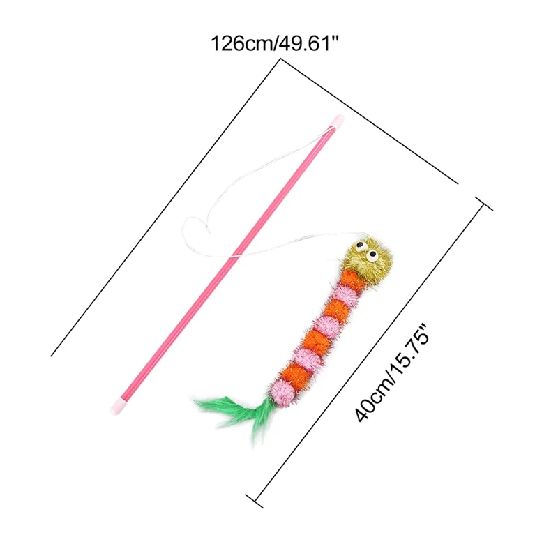 Tease Cat Stick Toys Wooden Pole Paper Rope with Bell Feather Cat Wand Toy Durable Interative Ball Toys Pet Accessories
Tease Cat Stick Toys Wooden Pole Paper Rope with Bell Feather Cat Wand Toy Durable Interative Ball Toys Pet Accessories