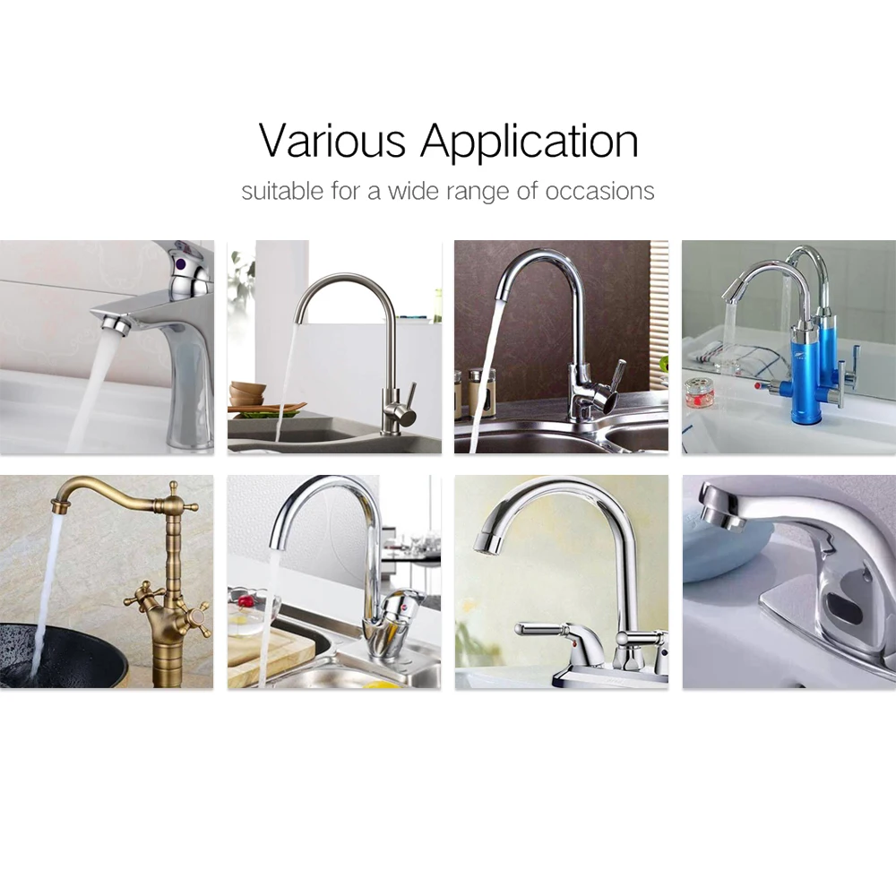 Faucet Nozzle 360 Degree Aerator Swivel Tap Water Saving Brass Sprayer Sink Mixer Connector Flexible Kitchen Hardware Polished
Faucet Nozzle 360 Degree Aerator Swivel Tap Water Saving Brass Sprayer Sink Mixer Connector Flexible Kitchen Hardware Polished