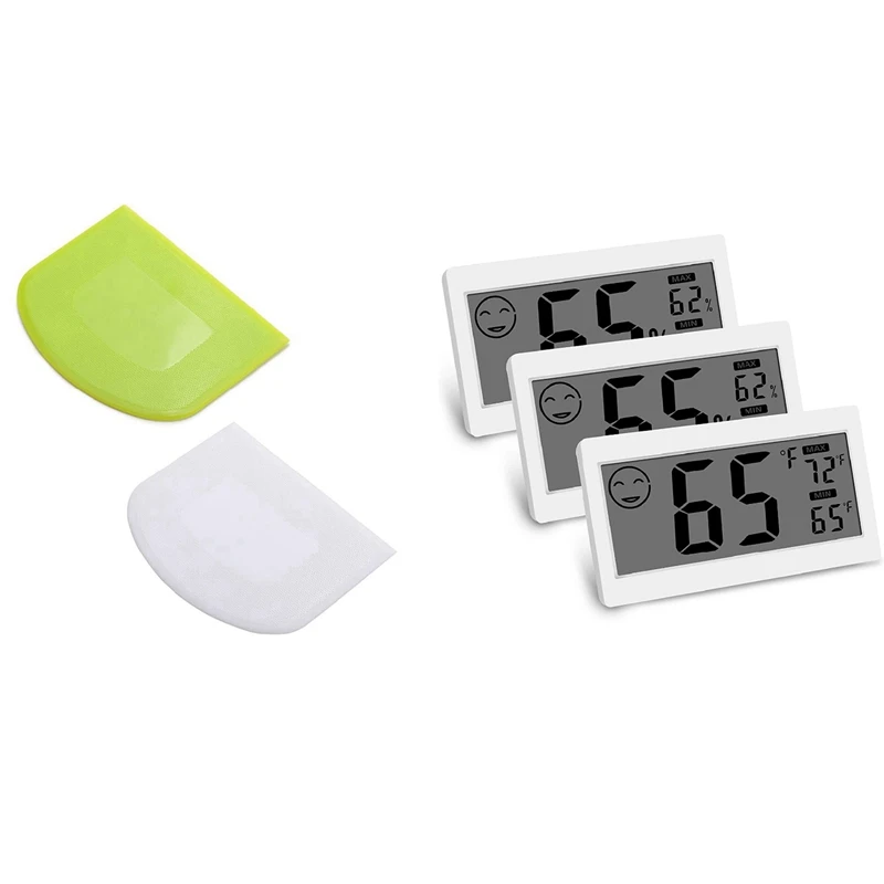 1 Pcs Digital Thermometer Indoor Hygrometer Room Temperature Monitor & 2 Pcs Dough Scraper Bowl Scraper
1 Pcs Digital Thermometer Indoor Hygrometer Room Temperature Monitor & 2 Pcs Dough Scraper Bowl Scraper