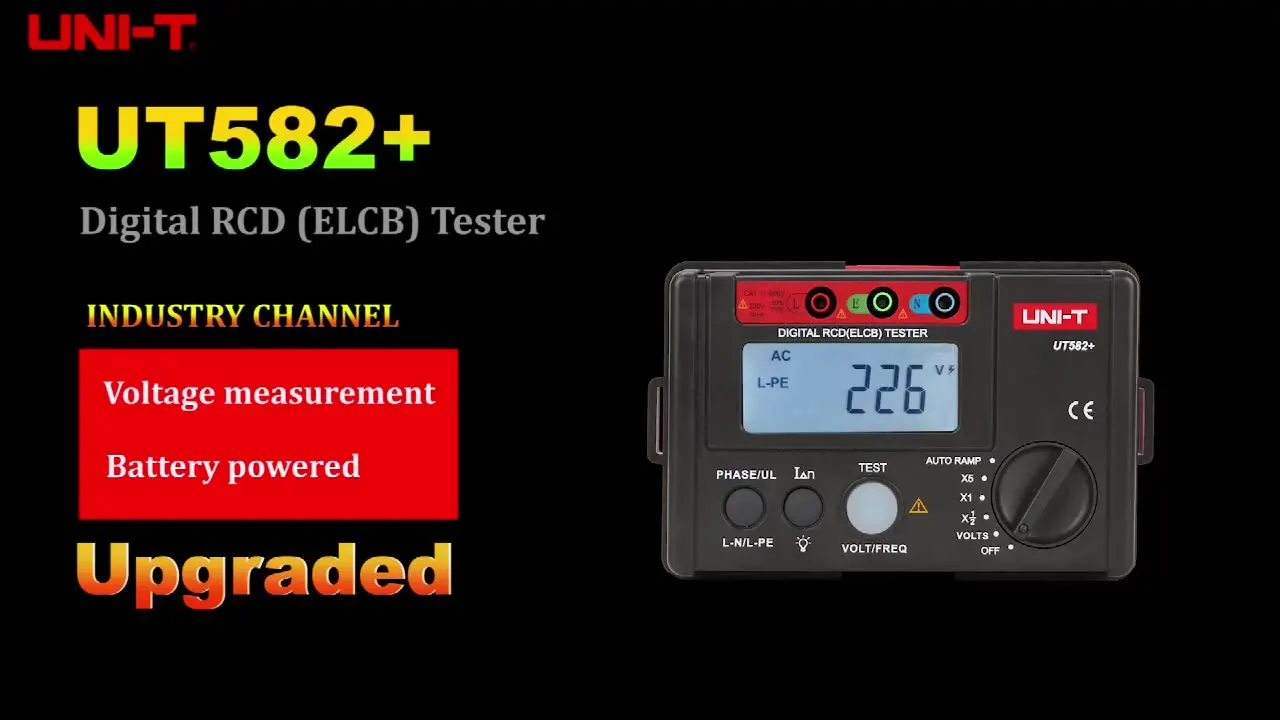UNI-T UT521 Grounding Resistance Tester Digital Only Low Voltage Display Data Storage Over Range Display LCD Backlight
UNI-T UT521 Grounding Resistance Tester Digital Only Low Voltage Display Data Storage Over Range Display LCD Backlight