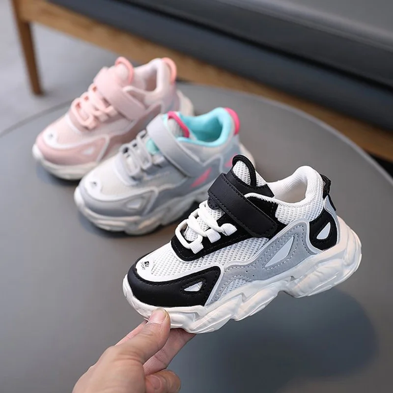 Child Buckle Sneakers Kid Mesh Patchwork Shoes Breathable Color Mix Boy Girl Thick Run Walk Non-slip Shoes 26-36 Black Pink
Child Buckle Sneakers Kid Mesh Patchwork Shoes Breathable Color Mix Boy Girl Thick Run Walk Non-slip Shoes 26-36 Black Pink