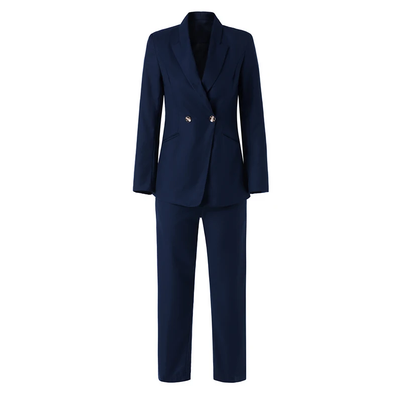 Sister Fara New Spring Autumn Woman's Sets 2 Piece Matching Ankle-Length Pants High Waist Blue Elegant OL Office Lady Suit
Sister Fara New Spring Autumn Woman's Sets 2 Piece Matching Ankle-Length Pants High Waist Blue Elegant OL Office Lady Suit