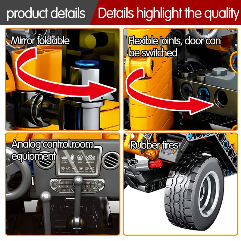 601pcs City Pull Back Jeeped Off-road Vehicle Model Building Blocks Technic Car Bricks Educational Toys For Children
601pcs City Pull Back Jeeped Off-road Vehicle Model Building Blocks Technic Car Bricks Educational Toys For Children