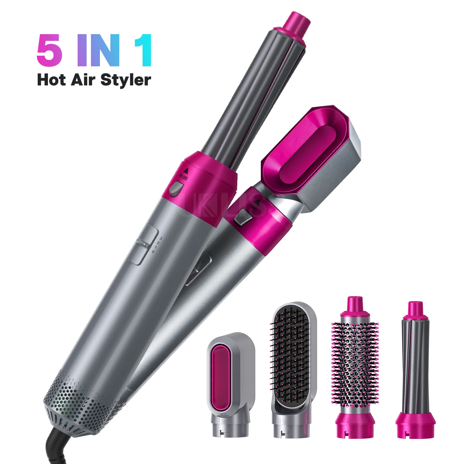 Electric Hair Dryer Blow Dryer Hair Curling Iron Rotating Brush Hairdryer Hairstyling Tools Professional 5 In 1 Hot-air Brush
Electric Hair Dryer Blow Dryer Hair Curling Iron Rotating Brush Hairdryer Hairstyling Tools Professional 5 In 1 Hot-air Brush