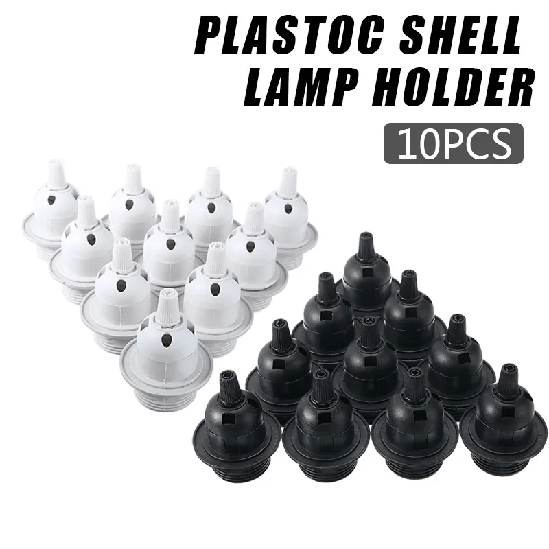 10Pcs 240V E27 Light Bulb Socket Pendant Lamp Holder Screw In Socket Plastic For E27 Light Bulb White Black
10Pcs 240V E27 Light Bulb Socket Pendant Lamp Holder Screw In Socket Plastic For E27 Light Bulb White Black