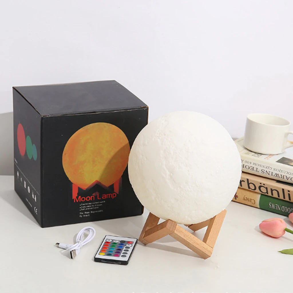3D Print Rechargeable Moon Lamp LED Creative Usb Touch Switch Indoor Night Light For Bedroom Indie Kid Decor Birthday Gifts
3D Print Rechargeable Moon Lamp LED Creative Usb Touch Switch Indoor Night Light For Bedroom Indie Kid Decor Birthday Gifts