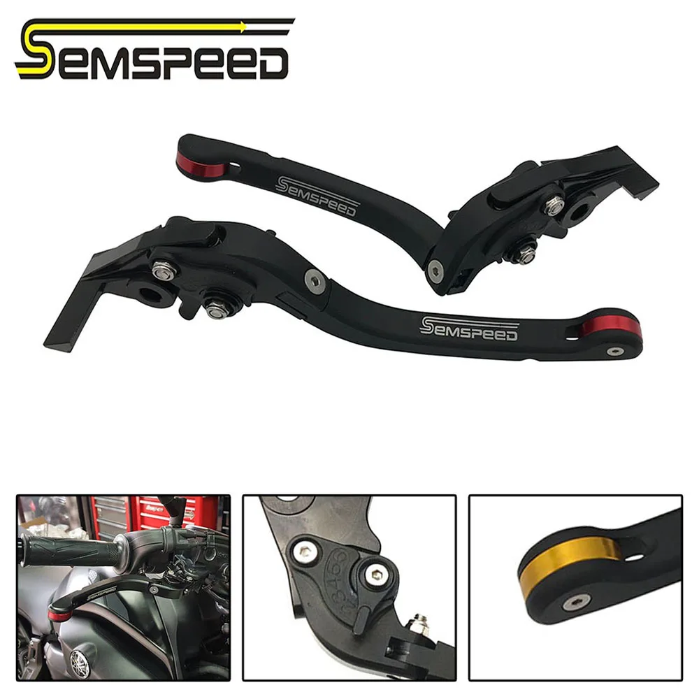 SEMSPEED Мотоцикл с ЧПУ регулируемые складные Рычаги сцепления ручка для Honda