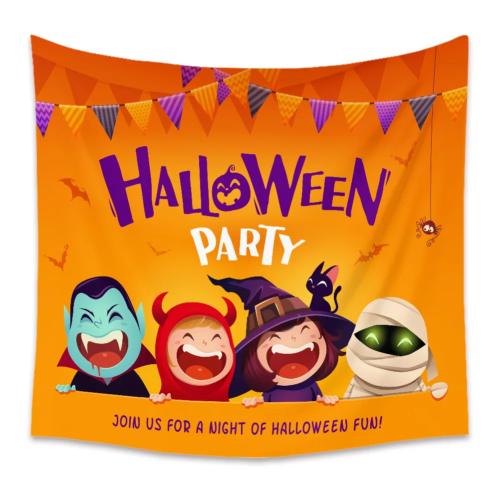 Halloween Tapestry Poster Blanket Tapestries Skull Skeleton Pumpkin Party Flag Wall Hanging Art Decorative Home Decor XF1046-21
Halloween Tapestry Poster Blanket Tapestries Skull Skeleton Pumpkin Party Flag Wall Hanging Art Decorative Home Decor XF1046-21