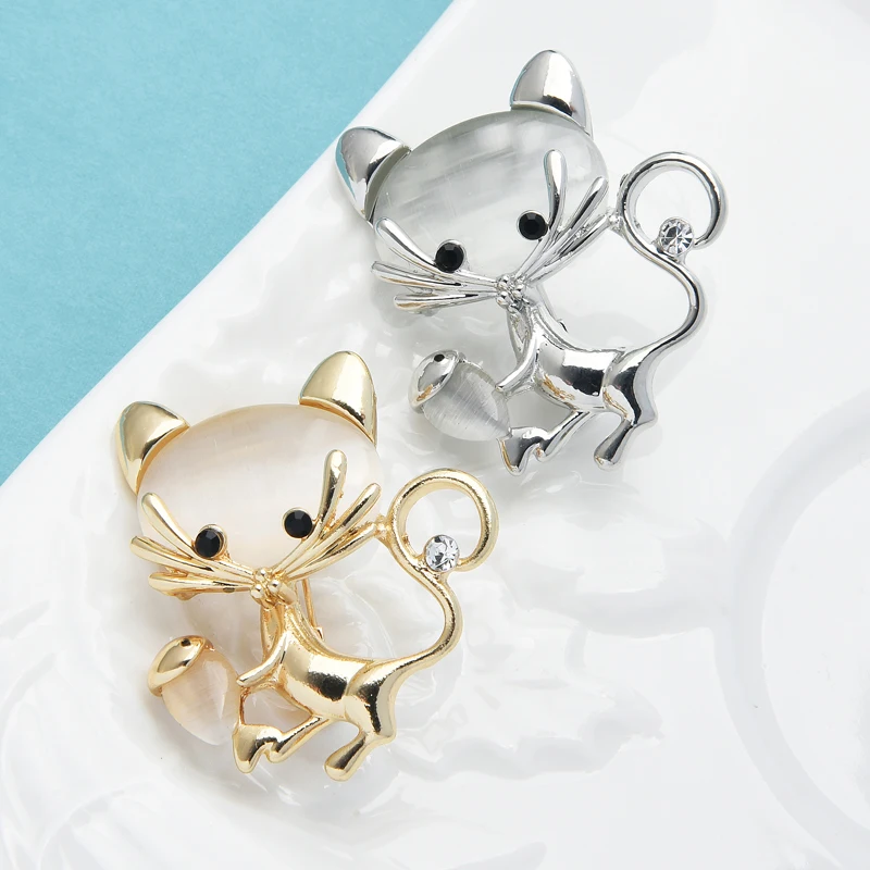 Wuli&baby Lovely Opal Catch Fish Cat Brooches Women Unisex 2-color Pets Animal office Casual Brooch Pins Gifts
Wuli&baby Lovely Opal Catch Fish Cat Brooches Women Unisex 2-color Pets Animal office Casual Brooch Pins Gifts