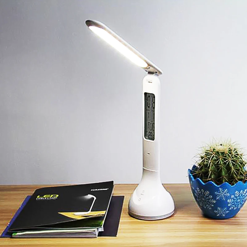 LED Table Lamp Touch Dimmable Desk Lamp With Clock Calendar Office Foldable Reading Lamp USB Rechargeable Beside Night Light
LED Table Lamp Touch Dimmable Desk Lamp With Clock Calendar Office Foldable Reading Lamp USB Rechargeable Beside Night Light