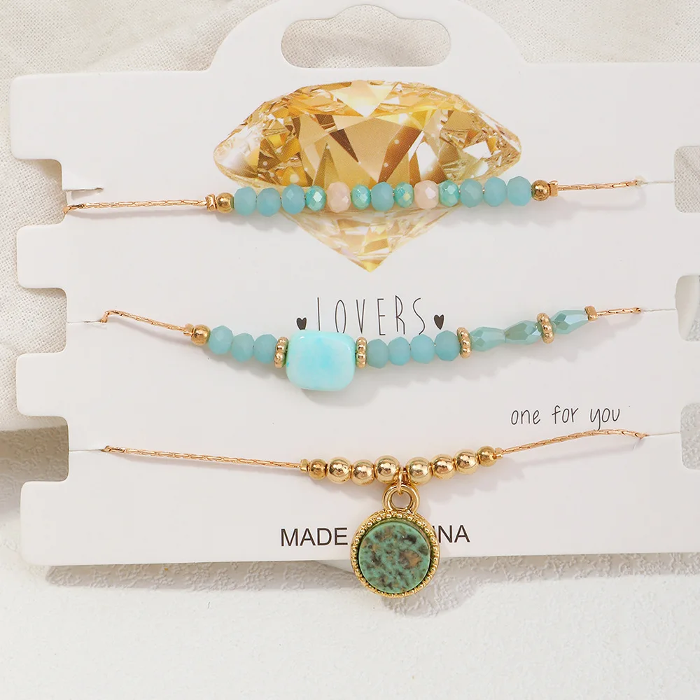 HI MAN 3 Pcs/Set Punk Mixed Abstract Round Acrylic Small Round Beads Square Bracelet Women Exquisite Simple All-Match Jewelry
HI MAN 3 Pcs/Set Punk Mixed Abstract Round Acrylic Small Round Beads Square Bracelet Women Exquisite Simple All-Match Jewelry