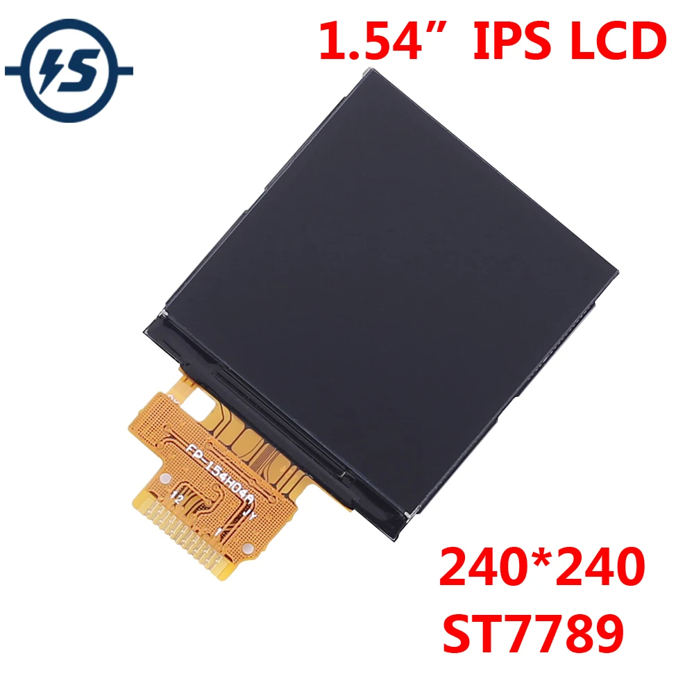 IPS LCD Display Screen DC 3.3V 1.54 inch 240*240 0.5mm 12Pin ST7789 Driver SPI Interface 240x240 Resolution
IPS LCD Display Screen DC 3.3V 1.54 inch 240*240 0.5mm 12Pin ST7789 Driver SPI Interface 240x240 Resolution