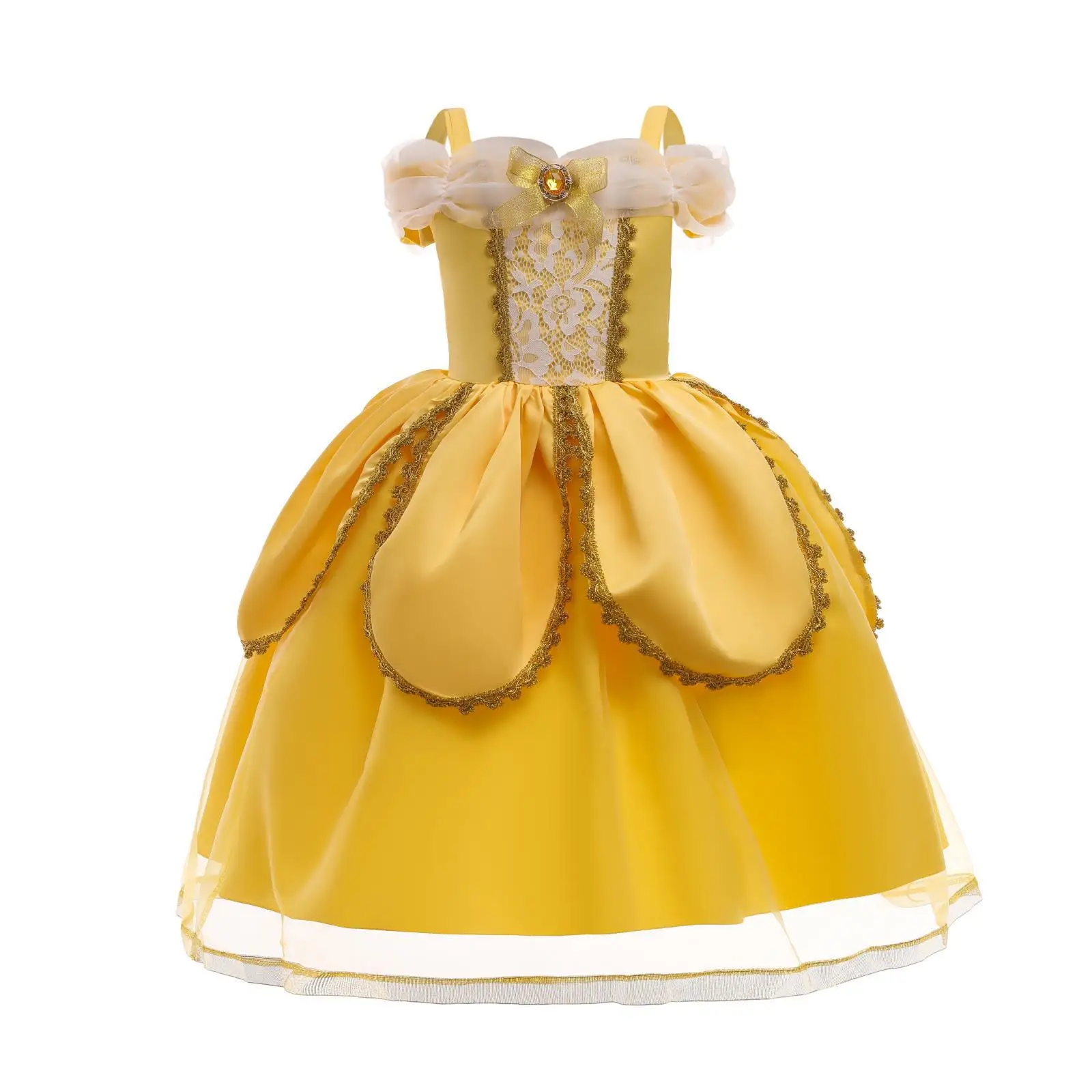 Children's Christmas Yellow Elegant Fluffy Dress Princess Girl Costume Baby Girl Halloween Clothes 3-8 Birthday Dress Girl
Children's Christmas Yellow Elegant Fluffy Dress Princess Girl Costume Baby Girl Halloween Clothes 3-8 Birthday Dress Girl