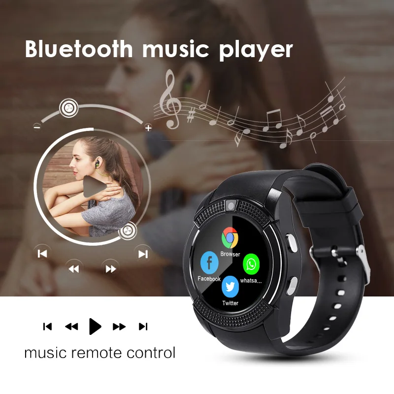 Smart Watch Men Sim Card Android Camera Rounded Answer Call Dial Call Smartwatch Women Sport Fitness Tracker Watches V8 PK DZ09
Smart Watch Men Sim Card Android Camera Rounded Answer Call Dial Call Smartwatch Women Sport Fitness Tracker Watches V8 PK DZ09