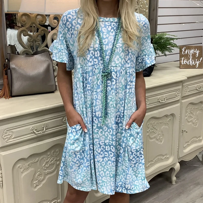 2021 Women's Vintage Summer Dress Loose Print Dresses V-neck Mini Dress Ruffles Sleeve Dresses Ropa Mujer Beach Dress 
2021 Women's Vintage Summer Dress Loose Print Dresses V-neck Mini Dress Ruffles Sleeve Dresses Ropa Mujer Beach Dress