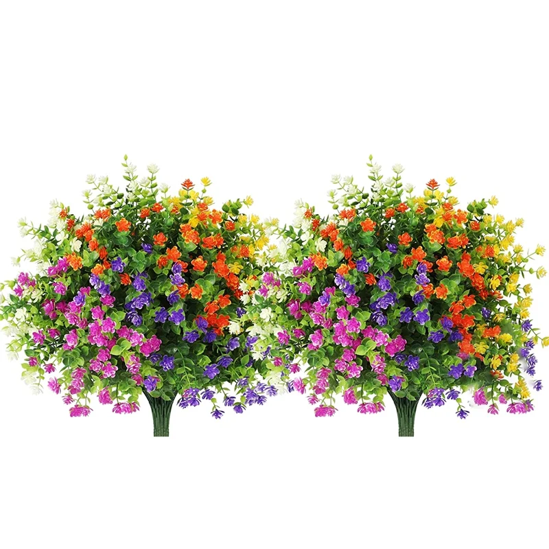 20 Bundles Artificial Flowers Outdoor Fake Flowers For Home Decoration,UV Resistant Faux Plastic Greenery Shrubs Plants
20 Bundles Artificial Flowers Outdoor Fake Flowers For Home Decoration,UV Resistant Faux Plastic Greenery Shrubs Plants