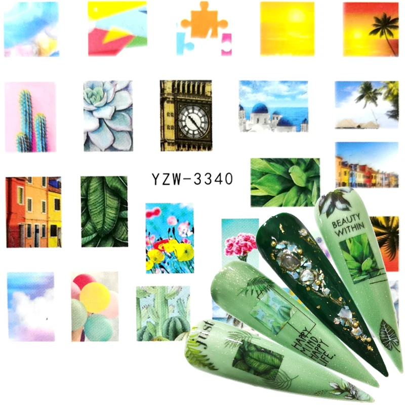 2023 1 PC Water Nail Stickers Geometric Sunset Ethnic Style Designs Sliders For Nail Decals DIY Manicure
2023 1 PC Water Nail Stickers Geometric Sunset Ethnic Style Designs Sliders For Nail Decals DIY Manicure