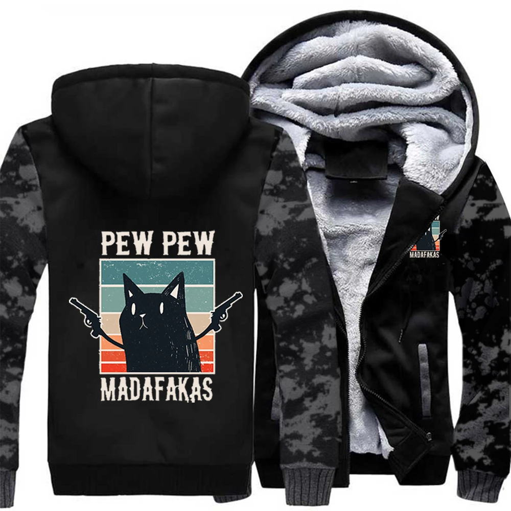 Funny Cat Pew Madafakas Winter Thicken Camouflage Hoodies Sweatshirts Streetwear Coats Men Pullovers Jackets Tops Tracksuits
Funny Cat Pew Madafakas Winter Thicken Camouflage Hoodies Sweatshirts Streetwear Coats Men Pullovers Jackets Tops Tracksuits