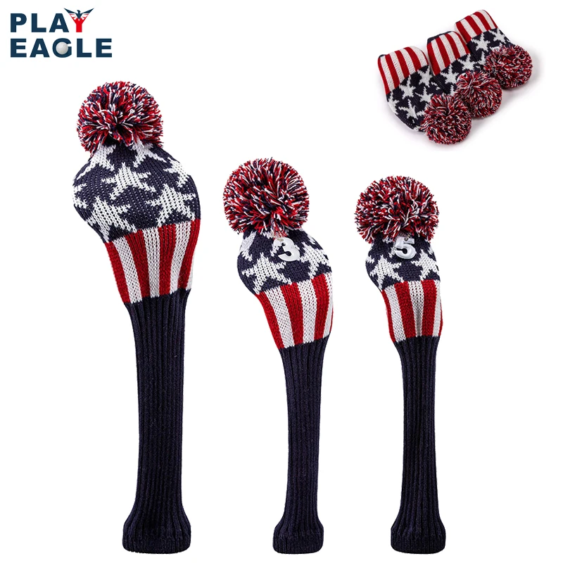 3Pcs/Set Golf Club Headcover 1 3 5 Driver Wood Head Cover Number Tag Interchangeable Adjustable Kint Protector American Style
3Pcs/Set Golf Club Headcover 1 3 5 Driver Wood Head Cover Number Tag Interchangeable Adjustable Kint Protector American Style