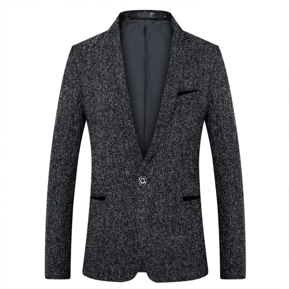 Slim Fit Men's Blazers Grey Casual Solid Lapel Formal Blazer Long Sleeve Pockets Single Breasted Suit Business Outwear
Slim Fit Men's Blazers Grey Casual Solid Lapel Formal Blazer Long Sleeve Pockets Single Breasted Suit Business Outwear