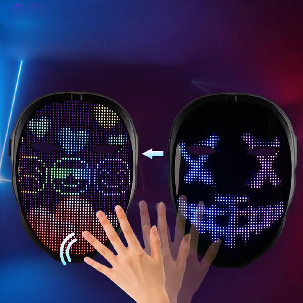 Led Display Luminous Mask Halloween Party Masks Funny Glow in the Dark Mask Face Lights Up Party Decor Cosplay Costume Masque
Led Display Luminous Mask Halloween Party Masks Funny Glow in the Dark Mask Face Lights Up Party Decor Cosplay Costume Masque