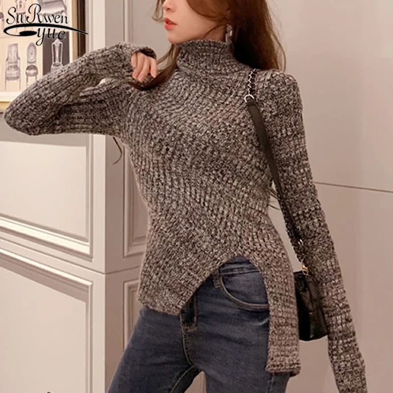 2021 Fashion Autumn Winter Clothes Women Korean Vintage Gray Knitted Sweaters Long Sleeve Slim Women's Turtleneck Pullover 11029
2021 Fashion Autumn Winter Clothes Women Korean Vintage Gray Knitted Sweaters Long Sleeve Slim Women's Turtleneck Pullover 11029