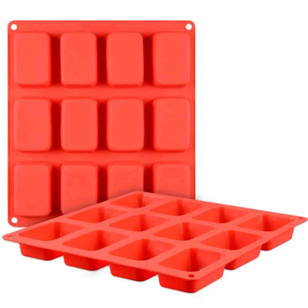 Food grade silicone mold with 12 holes classic rectangular shape brownie cake baking tray handmade DIY chocolate biscuit soap
Food grade silicone mold with 12 holes classic rectangular shape brownie cake baking tray handmade DIY chocolate biscuit soap