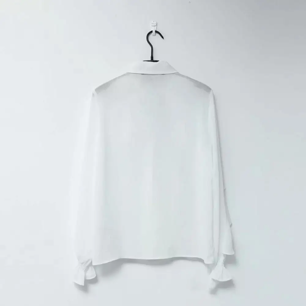 Future Time Autumn Chiffon White Women Blouse Loose Long Sleeve Perspective Women Shirts With Bow Casual Office Lady Clothing
Future Time Autumn Chiffon White Women Blouse Loose Long Sleeve Perspective Women Shirts With Bow Casual Office Lady Clothing