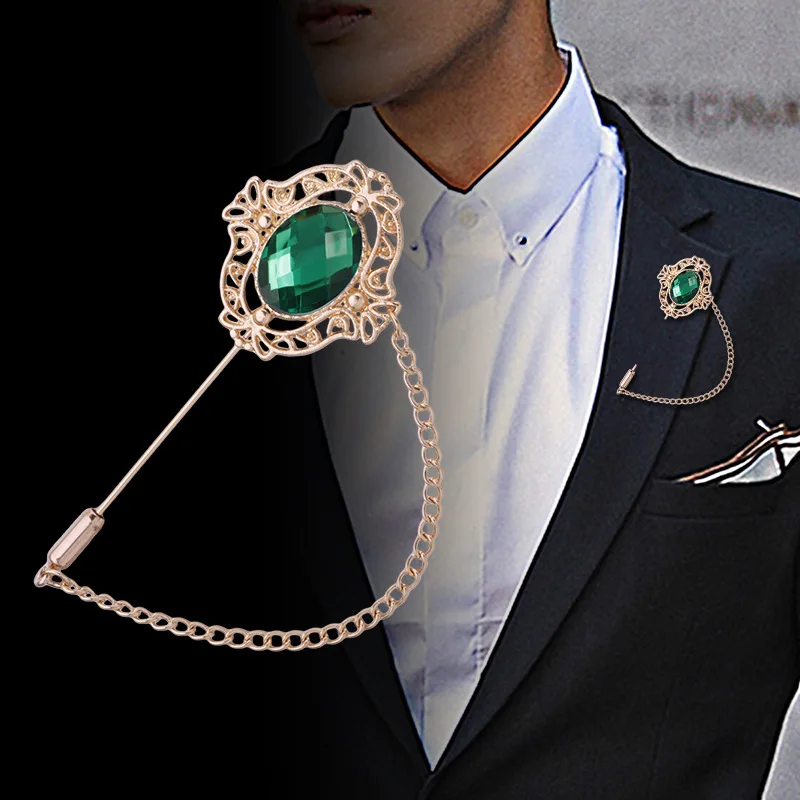 New retro style gem shawl pin lapel pin men's suit leaf brooch wedding party corsage collar corsage stick suit brooch
New retro style gem shawl pin lapel pin men's suit leaf brooch wedding party corsage collar corsage stick suit brooch
