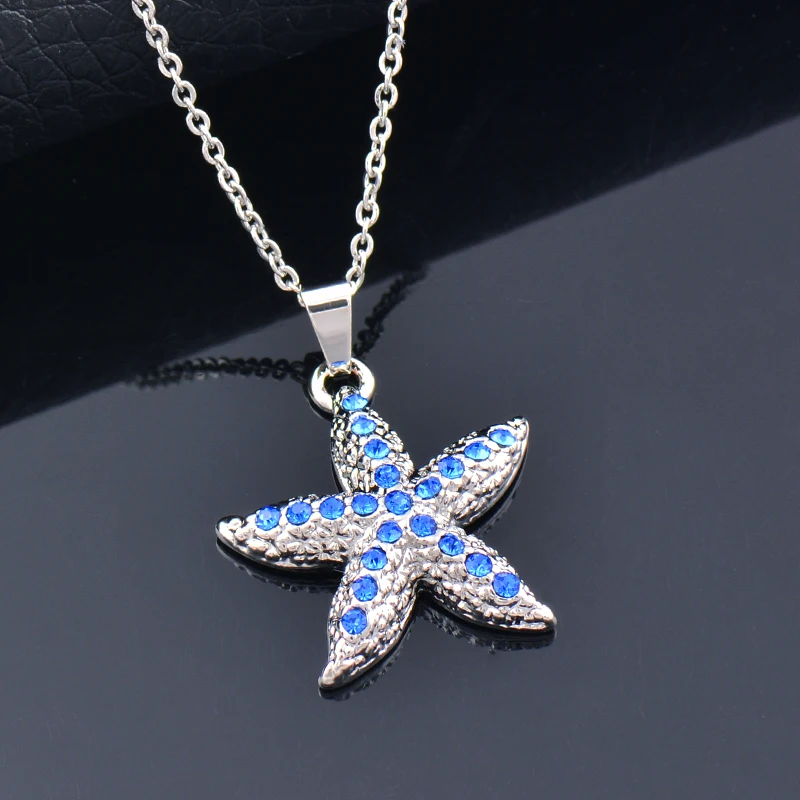 KIOOZOL stainless steel Shiny Blue Rhinestone Starfish Pendant Choker Necklace For Women Wedding Party Jewelry Accessories KO2
KIOOZOL stainless steel Shiny Blue Rhinestone Starfish Pendant Choker Necklace For Women Wedding Party Jewelry Accessories KO2
