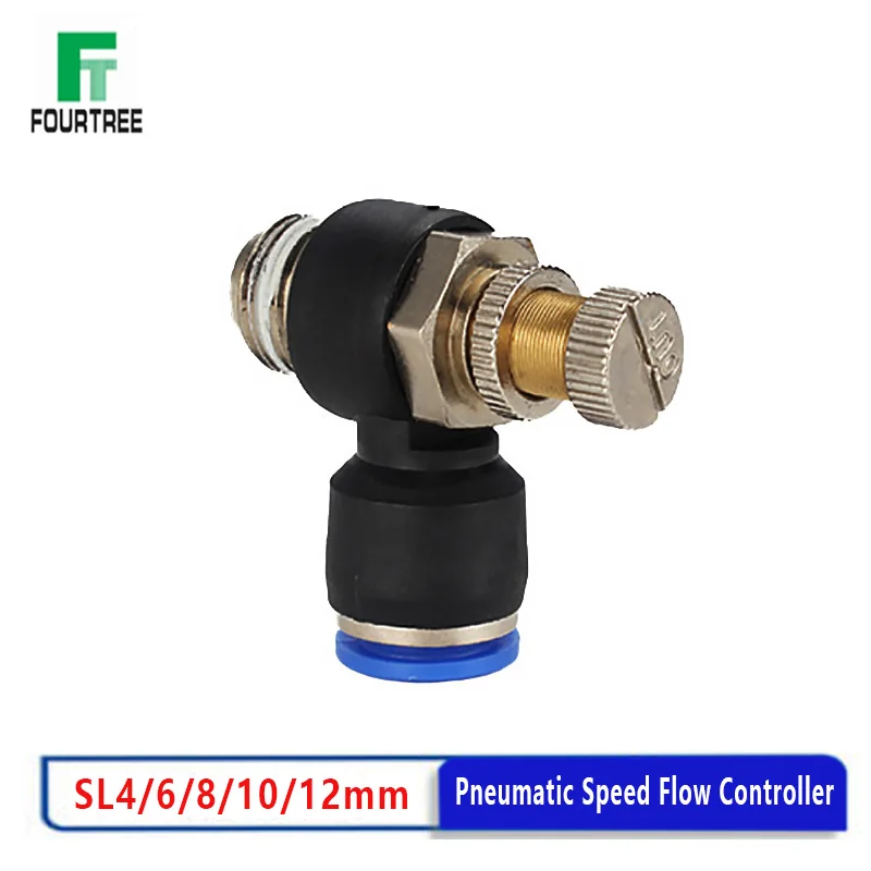 Pneumatic Quick Connector Fittings SL 4 6 8 10mm OD Hose Tube M5 "1/8" 1/4 "3/8" 1/2 Air Speed Flow Controller Regulating Valve
Pneumatic Quick Connector Fittings SL 4 6 8 10mm OD Hose Tube M5 "1/8" 1/4 "3/8" 1/2 Air Speed Flow Controller Regulating Valve