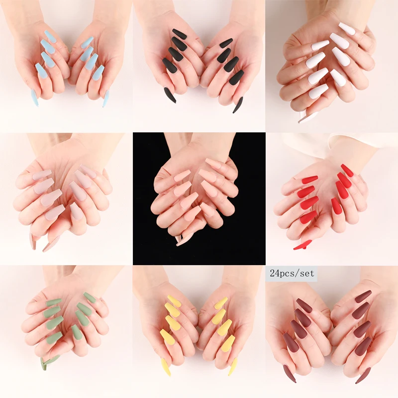 24pcs Long Sensual False Nail White Red Blue Fake Nail Extension Press On Nails Sharon Ladies Removable Decoration Nail Art
24pcs Long Sensual False Nail White Red Blue Fake Nail Extension Press On Nails Sharon Ladies Removable Decoration Nail Art