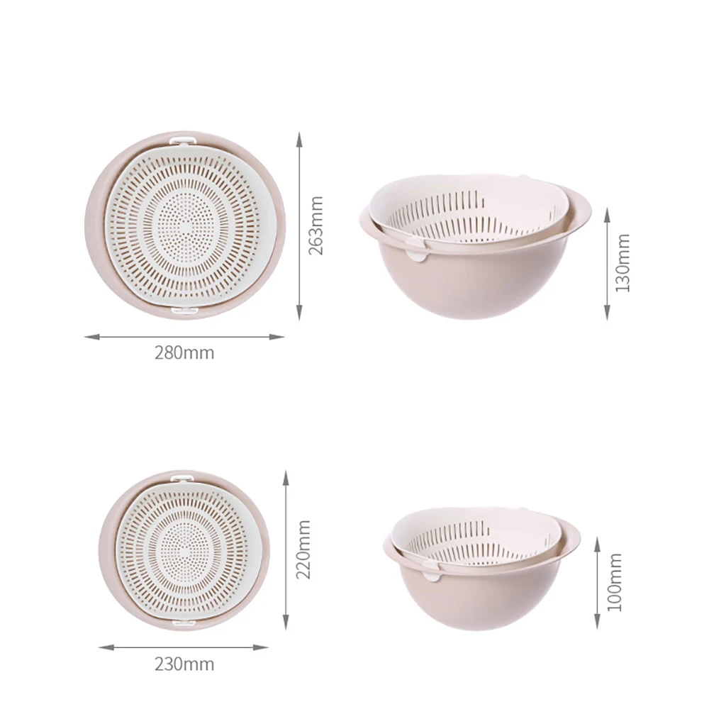 FaSoLa Double Fruit & Vegetable Cleaning Basin Cleaning Basket Colander Utensils Kitchen Washing Fruit Basket Home Accessories
FaSoLa Double Fruit & Vegetable Cleaning Basin Cleaning Basket Colander Utensils Kitchen Washing Fruit Basket Home Accessories