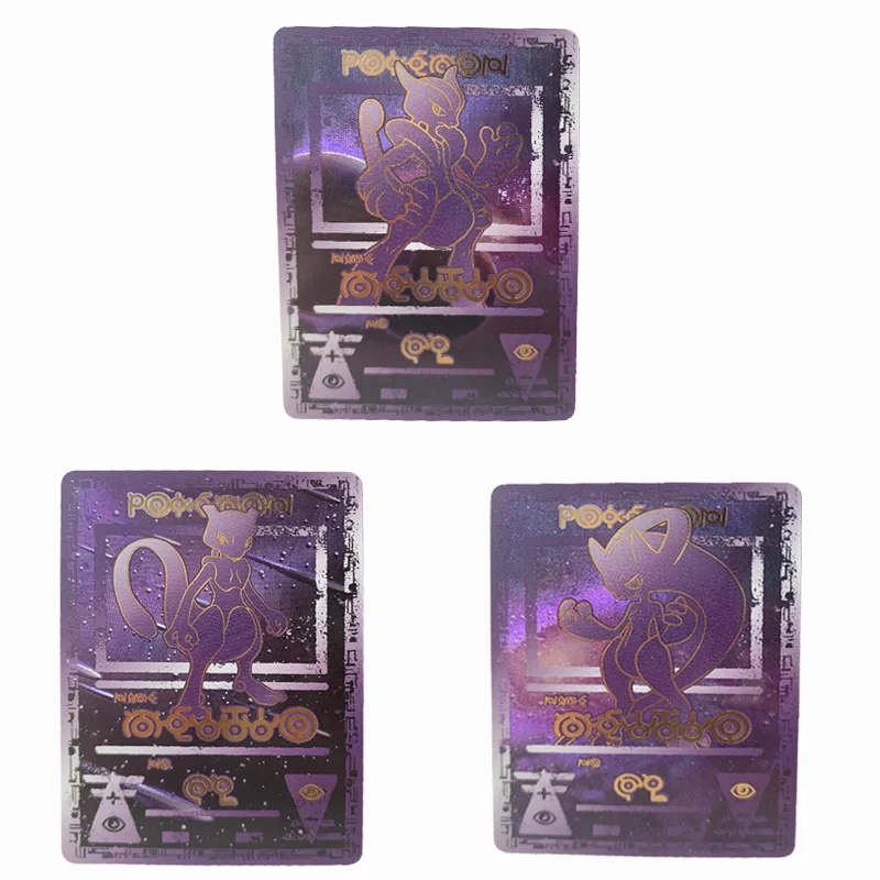 3pcs/set Pokemon card mega Y Mewtwo Mew Flash card Collectibles Game Collection Anime Cards
3pcs/set Pokemon card mega Y Mewtwo Mew Flash card Collectibles Game Collection Anime Cards