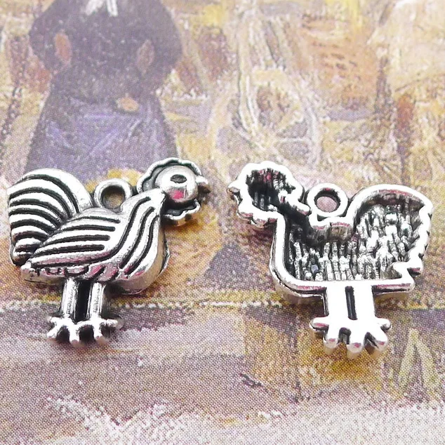 20pcs/Lot 14x15mm Antique Silver Color Cock Rooster Charms Pendant For Jewelry Making DIY Jewelry Findings
20pcs/Lot 14x15mm Antique Silver Color Cock Rooster Charms Pendant For Jewelry Making DIY Jewelry Findings