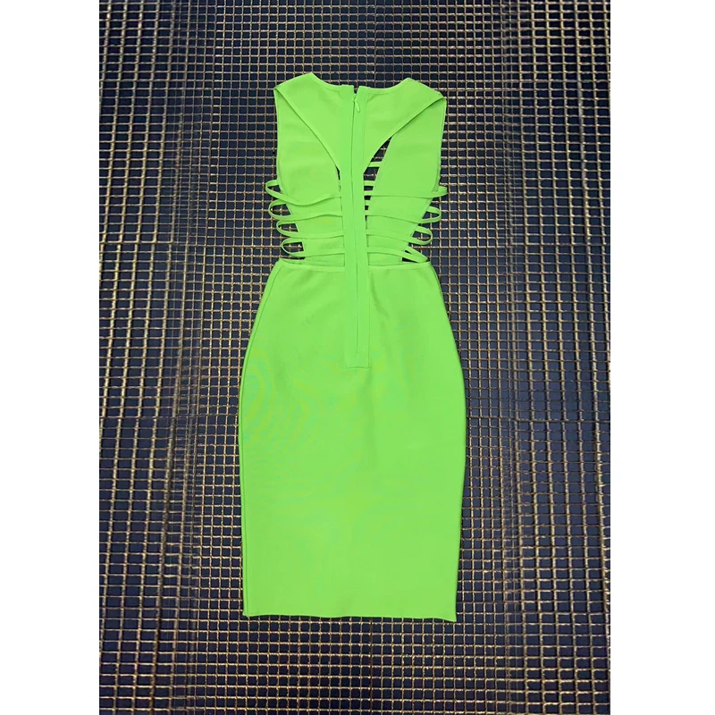 New Fashion Hot Selling Neon Green Sexy Dress Party Women Bandage Midi Dress Backless Prom Celebrity Women Dresses Wholesale
New Fashion Hot Selling Neon Green Sexy Dress Party Women Bandage Midi Dress Backless Prom Celebrity Women Dresses Wholesale