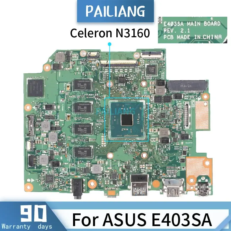 Материнская плата для ноутбука ASUS E403SA REV.2.1 с 4 Гб ОЗУ | Компьютеры и офис