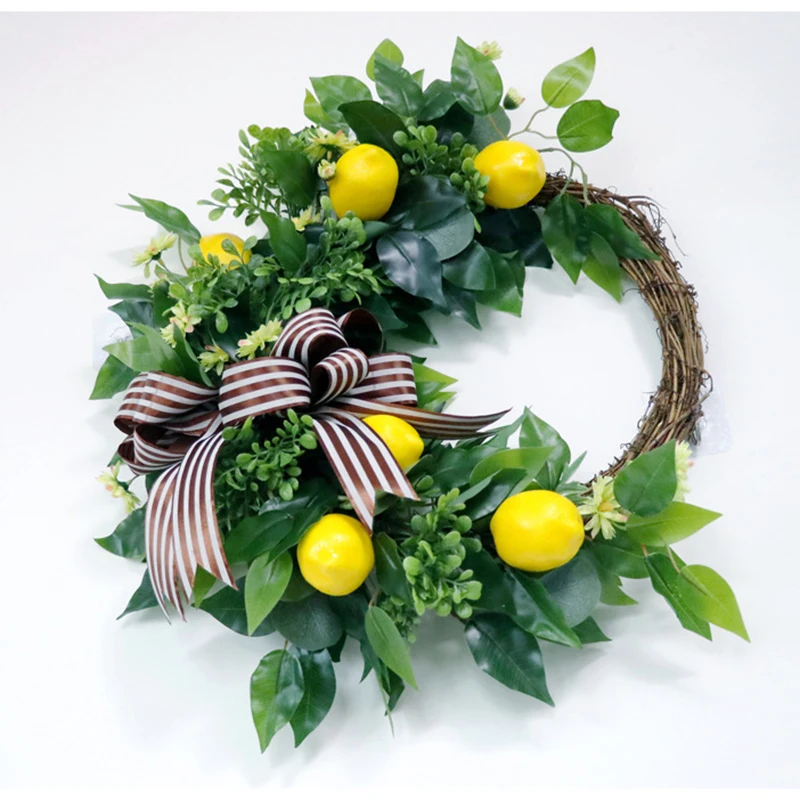 Fake Lemon With Leaves Hanging Wreath Garland for Front Door Window Bedroom Wall Party Wedding Decoration 50cm FAS6
Fake Lemon With Leaves Hanging Wreath Garland for Front Door Window Bedroom Wall Party Wedding Decoration 50cm FAS6