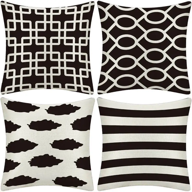 Черно-белая декоративная подушка с изображением животных зебры молочного скота
Черно-белая декоративная подушка с изображением животных зебры молочного скота