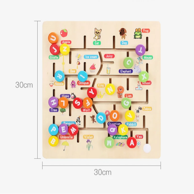 Wooden Number Alphabet Children's Enlightenment Teaching Aids New Number Alphabet Cognitive Maze Location Puzzle Game Toy Set
Wooden Number Alphabet Children's Enlightenment Teaching Aids New Number Alphabet Cognitive Maze Location Puzzle Game Toy Set