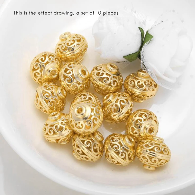 Loose Beads, Separate Beads, Diy Jewelry Accessories, Golden Hollow Ball Beads, Lantern Round Beads, Beaded
Loose Beads, Separate Beads, Diy Jewelry Accessories, Golden Hollow Ball Beads, Lantern Round Beads, Beaded