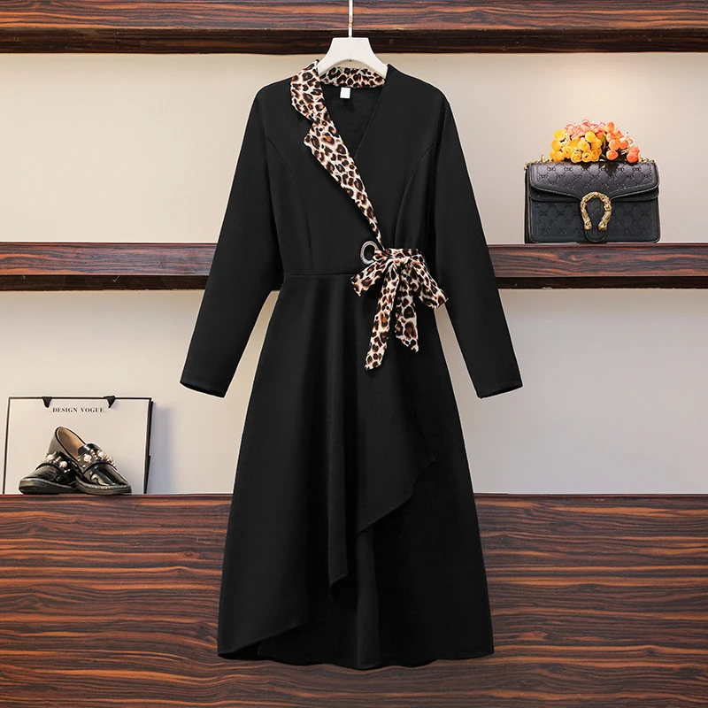 Women Elegant Formal Blazer Dress Autumn 2021 Fashion Leopard Print Notched Collar Patchwork Long Sleeve Asymmetric Dresses
Women Elegant Formal Blazer Dress Autumn 2021 Fashion Leopard Print Notched Collar Patchwork Long Sleeve Asymmetric Dresses