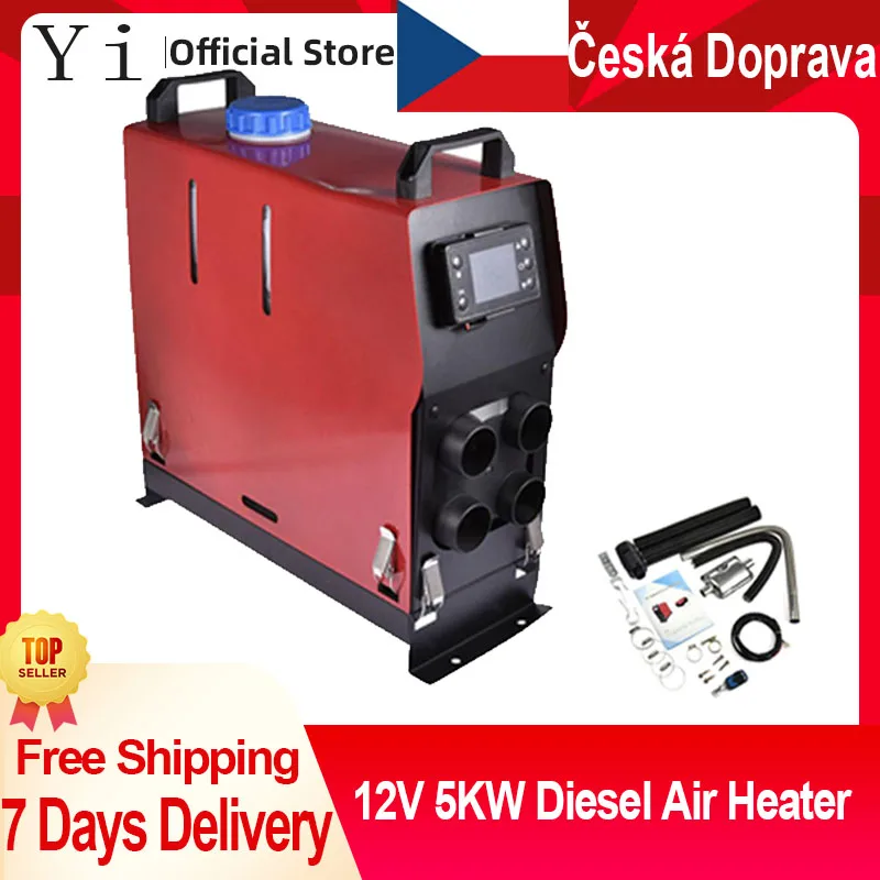 5KW 12V Air Diesel Heater Parking Heater Auxiliary Set Remote Control Low Noise LCD Display Silencer For Truck Bus Česká doprava
5KW 12V Air Diesel Heater Parking Heater Auxiliary Set Remote Control Low Noise LCD Display Silencer For Truck Bus Česká doprava