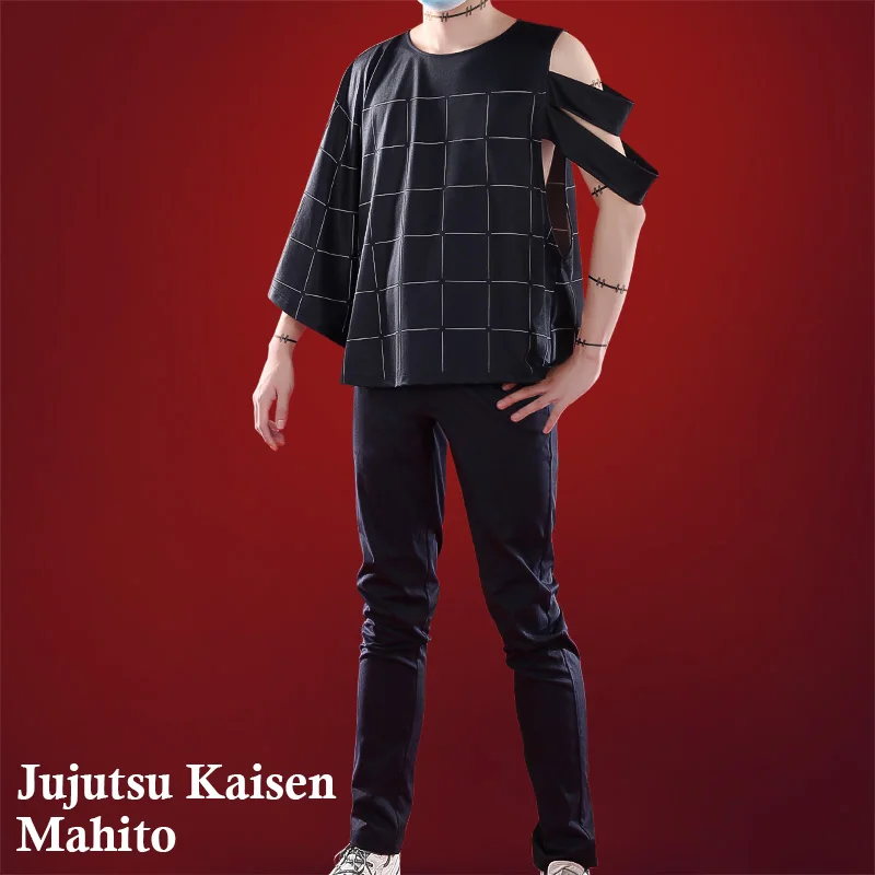 Anime Jujutsu Kaisen Mahito Cosplay Costume Short Sleeve Shirt Pants Uniform Carnival Halloween Party Outfit For Men 2020 New
Anime Jujutsu Kaisen Mahito Cosplay Costume Short Sleeve Shirt Pants Uniform Carnival Halloween Party Outfit For Men 2020 New