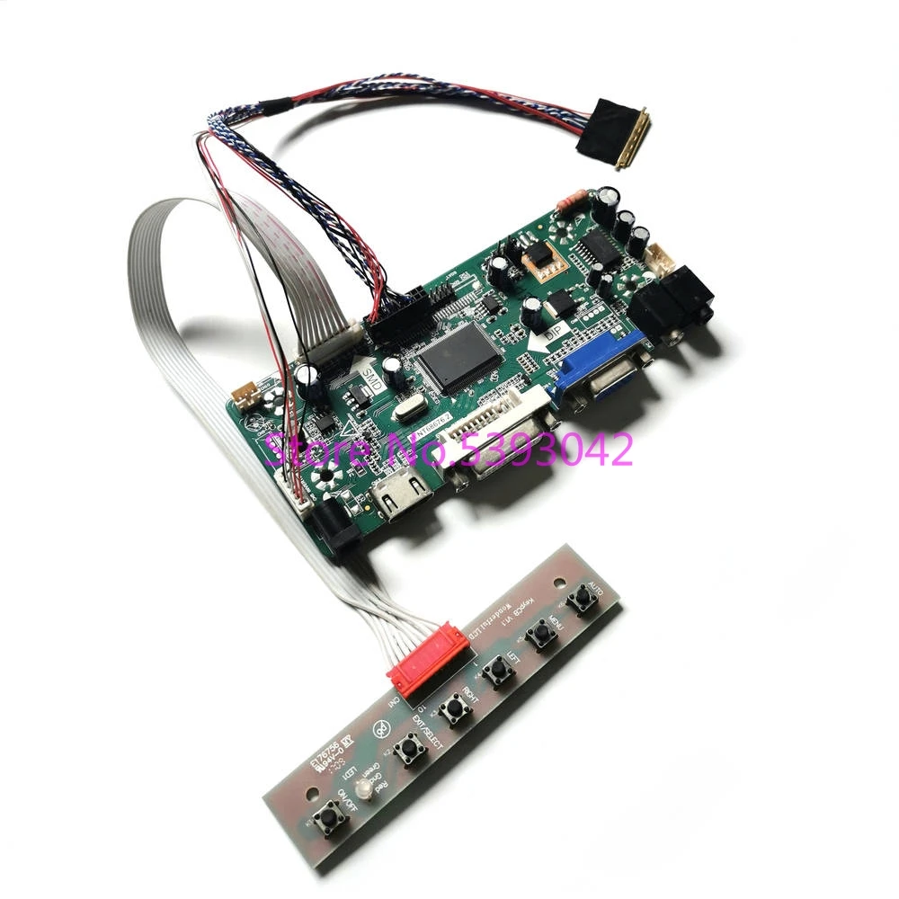 For N173HGE-L11 N173HGE-L21 LCD Screen VGA+DVI 17.3" WLED 1920*1080 LVDS 40-Pin M.NT68676 Monitor Controller Card DIY Kit
For N173HGE-L11 N173HGE-L21 LCD Screen VGA+DVI 17.3" WLED 1920*1080 LVDS 40-Pin M.NT68676 Monitor Controller Card DIY Kit