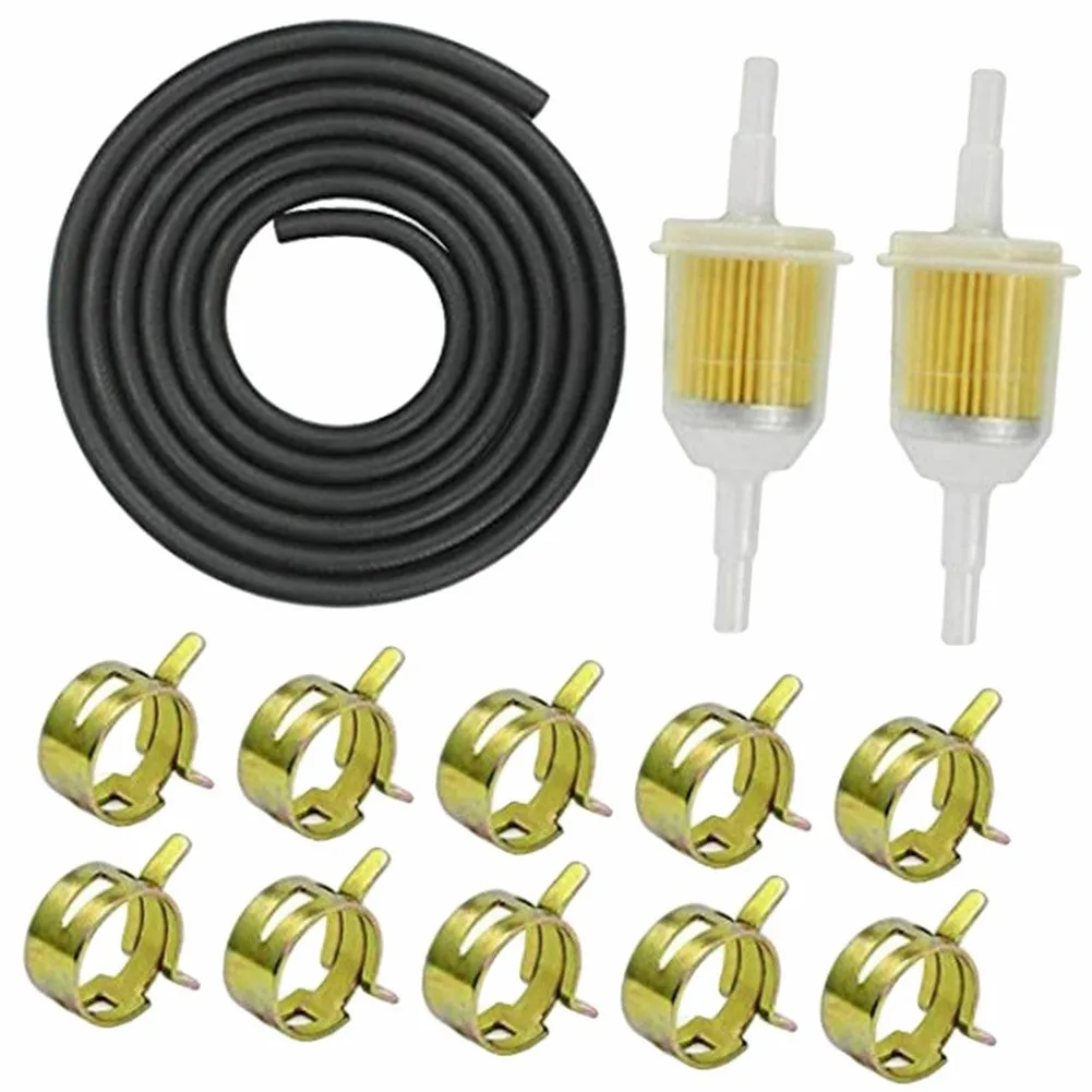 Motorcycle Fuel Line Hose Kit 2pcs 8mm Oil Filters 10pcs Hose Clamps For Small Tractors Lawn Mower Oil Filter Cup Accessories
Motorcycle Fuel Line Hose Kit 2pcs 8mm Oil Filters 10pcs Hose Clamps For Small Tractors Lawn Mower Oil Filter Cup Accessories